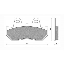 Τακάκια Daytona 36676 (FA069-2)(FD058) Τακάκια Daytona 36676 (FA069-2)(FD058)